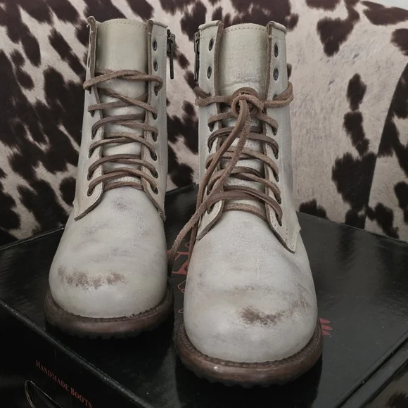 FREEBIRD BY STEVEN OG Manchester Combat Boot In Taupe - Picture 5 of 13
